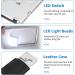 Credit Card Size Lighted Magnifier Portable Pocket Magnifier with LED Light 3 X and 6 X Magnifying Glass for Reading Menus Travel with Leather Case - Buy Online on GoSupps.com