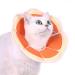 Supet Rewrise cat adjustable hencerace cat collar restoring collar collar crank Cone after surgery and injuries (grapefruit s) s (neck: 14-23cm) grapefruit