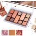 Glitter Eye Shadow Long Lasting Make up Matte Eyeshadow Palette and Pearlescent Eyeshadow Palette with 12 Colors for Fashion Women Shimmer Beauty Eyes Goforwealth - Buy Online on GoSupps.com