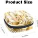 Abstract Golden & Pale Rose Leaves Pattern Napkin & Menstrual Pad Storage Bag | Portable Menstrual Cup Zipper Bag for Teenagers & Women - Buy Online on GoSupps.com