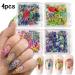 Buy 4Box 3D Dried Flowers Nail Art Stickers - Colorful DIY Mini Flower Petals for Nail Design - Natural Floral Decals for Manicure & Craft Accessories - Buy Online on GoSupps.com