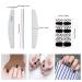 Kalolary 20 Sheet 3D Nail Film & Self-Adhesive Nail Stickers with Nail File - DIY Nail Art for Women & Girls - Buy Online on GoSupps.com