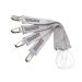 Karids 4er Set Unisex pacifier chain baby pacifier strap - snug chains young girls pacifier chains for toddlers 4 set pacifier bands in gray gray