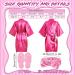 18 Pcs Spa Party Supplies for Girls - Satin Kimono Robes, Spa Headbands, Disposable Pedicure Slippers - Rose Theme - Ideal for Flower Girl Salon, Wedding, Birthday - Size 10 - Buy Online on GoSupps.com