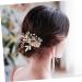 Angoily 1pc Pearl Hair Pin Wedding Hair Side Combs Wedding Hair Accessories Rhinestone Hair Accessories Bridal Pearl Hair Comb Tiara European Style Bride Wedding Accessories - Buy Online on GoSupps.com