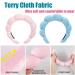 TAOTOP 2 Pack Spa Headband for Women - Cute Hair Band for Shower & Makeup - Terry Cloth Headband for Skin Care - Pink & Blue Set - Buy Online on GoSupps.com