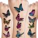 CHARLENT Butterfly Tattoos for Women Girls - 120 PCS Realistic 3D Butterfly Temporary Tattoos for Party Favors Decoration