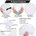 400 Nail Cotton Pads with Pump Dispenser Bottle - Super Absorbent Soft Non-Woven Wipes for Eyelash Extension & Nail Polish - Pink/White - Buy Online on GoSupps.com