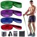 Valypanor Resistance tapes 4 different levels fitness straps pull -up for men women gymnastics bands for strength training yoga pilates crossfit workout ligaments including door anchor storage bags