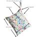 MUMBABY Wet Dry Bag for Baby Cloth Diaper Nappy - Reusable with Two Zippered Pockets | Spring Flower Design - Buy Online on GoSupps.com
