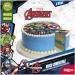 Dekora 231365 - Marvel Avengers cake topper made of sugar-free edible paper - 16 cm Avengers 16 cm