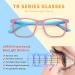 Musivon Children's Anti Blue Light Glasses | Stylish Computer Glasses for Kids 4-14 | Pink & Blue Options - Buy Online on GoSupps.com