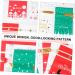 KOMBIUDA 50pcs Christmas Bundle Pocket Christmas Candy Basket Bags Christmas Bundle Bag Bag Biscuit Sack - Buy Online on GoSupps.com