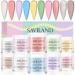 Saviland Acrylic Powder Set - 10 Colors Acrylic Nail Powder Nail Kit Shine Yellow Pink Professional Polymer for Acrylic Nails Extension No Nail Lamp Needed Spring Sunshine