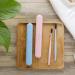 Esui 3-Piece Portable Toothbrush Set | Toothbrush Box & Protective Cover | Travel-Friendly Family Toothbrush Container - Buy Online on GoSupps.com