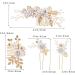 PLAFOPE 1 Set Comb Set Bride Side Combs Hair Decorations U Shaped Hair Pins Rhinestones Wedding Side Comb Wedding Hair Pins Wedding Veil Combs Flower Bridal Combs Hair Flowers Pearl White - Buy Online on GoSupps.com