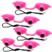 EVO FLEX Sunnies Flexible Tanning Bed Goggles Eye Protection UV Glasses 4 Pack (Pink), FDA Compliant
