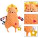 Voiakiu Safety Blanket & Baby Crinkle Toy - Cute Lele Lion Sensory Teether for 0-12 Months - Buy Online on GoSupps.com