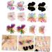 Beaupretty 12 Pairs Hair Barrettes Mini Hair Claw Clips Hair Accessories Hair Small Clips Pink Bows for Hair Clips for Hair Pin Fabric Child Little Girl Issue Card - Buy Online on GoSupps.com