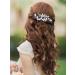 IYOU Rhinestone Black Flower Bridal Hair Comb - Crystal Wedding Side Piece for Women - Buy Online on GoSupps.com