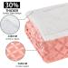 Sherpa Queen Size Pink Throw Blanket 90x90 - Cozy & Soft Fleece Blanket for Couch, Sofa, Bed - Reversible & Fluffy - Plush Brushed Finish - Buy Online on GoSupps.com