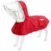 Dog Waterproof Raincoat with Poncho Hoodie, High Reflective Adjustable Yellow Pet Rain Jacket with Leash Hole for Small Medium and Large Dogs (Red, Medium) Medium Red