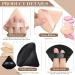 Triangle Makeup Sponge Set - 4 Pcs Cosmetics Face Powder Puff for Foundation - Soft Velvet Body Cushion Pads in Black Nude - Buy Online on GoSupps.com