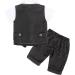 AmzBarley Baby Boys Tuxedo Rompers Suit | Formal Outfit for Kids | Gentleman Dress Shirt Pants Vest Bowtie | Black 1-2 Years - Buy Online on GoSupps.com