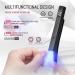 Portable Metal Mini UV Nail Lamp - Fast Curing LED Dryer for Gel Nails - USB Nail Light for DIY Home Manicure (Black - Buy Online on GoSupps.com