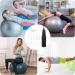 Peutier Gymnasium Ball Pump - Yoga & Inflatable Balls Pump with 10 Fitness Ball Plugs | Ideal for Gymnastics Ball & Easy Plug Replacement - Buy Online on GoSupps.com