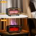 Vusddy Flame Aroma Diffuser | 200ml Fire Humidifier | 7-Color Room Fragrance for Home Office & Yoga | Waterless Auto Switch-Off | Realistic Fireplace Design - Buy Online on GoSupps.com