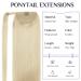 Doores Platinum Blonde Ponytail Hair Extension - 45cm 80g Remy Clip-In Straight Braid - Real Hair #60A - Buy Online on GoSupps.com
