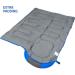 Adult Cold Weather Sleeping Bag - Lightweight & Compact for Camping, Hiking & Backpacking - Ocean Blue with Stripes - 29.5in x 86.6in - Buy Online on GoSupps.com