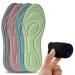 3 Pairs Memory Foam Insoles for Women Comfort Insoles and High Heel Inserts Work Boot Replacement Shoe Inserts Thin Insoles for Women  Foot Pain Relief/Black/Gray/Blue/Women 9-9.5/Men 7-7.5 Women 9-9.5/Men 7-7.5 K Black/...