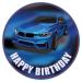 Edible cake rapers - Cake topper Birthday - Tortendendeko BMW Motif - Birthday cake decoration made of fondant - around 20 cm - Dining paper Tortendeko - Cake topper Cars Motif - Cake Decoration - Cake
