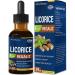 Licorice Root Extract Drops for Digestive Health Natural Herbal Bloating Relief and Immune Support Liquid Tincture Supplement with Dandelion Peppermint Ginger. extrato de Regaliz. 2oz Original 2 Fl Oz (Pack of 1)