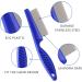 BLMHTWO 2 Pieces Nit Comb Flea Comb for Cats Dandruff Comb Removal Lice Grooming Combs Fine Teeth Comb Blue Cat Comb Set for Removing Float Hair Tear Stain Blue - Buy Online on GoSupps.com