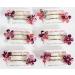 Japanese Chirimen Made Sakura Cherry Blossoms Design Hair Pin (Set of 2) Purple - Buy Online on GoSupps.com