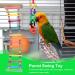 UEETEK Colorful Ladder Bird Toy 12-Step Flexible Ladders Wooden Rainbow Bridge Swings for Parrots Pet Trainning (Random Color) - Buy Online on GoSupps.com