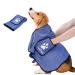Nobleza dog towel microfiber dog towel dog towel extra absorbent soft & durable premium dog dry cloth quick drying 106 * 66cm for all dogs cats