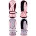Boyiee 2 Pairs Kids Ski Gloves Waterproof Warm Snow Gloves for Outdoor Winter 5-8 Years Horse Style