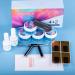 Wakaniya Builder Gel Nail Kit - 4 Colors UV Gel Set for Nail Extension - Includes Clear, White, Glitter, and Silver - Perfect for Beginners - DIY Nail Art Supplies - Buy Online on GoSupps.com