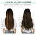 Shop Doores Clip-In Hair Extensions | Balayage Natural Black to Chestnut Brown | 50cm Remy Eechhaar | 120g 7 Pieces - Buy Online on GoSupps.com