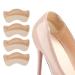 4 Pairs Heel Grips Liner Heel Cushion Inserts Moon Shaped Foam Heel Pads for Shoe That are Too Big Inserts Grips Heel Cushions Protectors