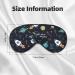 Adjustable Double-Sided Space Sleep Mask | Soft Eye Covers for Perfect Sleep | Reduce Eye Edema - Buy Online on GoSupps.com