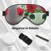 Red Rose Picture Print Unisex Eye Mask | Soft Comfortable Light-Blocking Sleeping Mask for Travel & Home - Buy Online on GoSupps.com