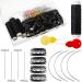 WILLBOND 85 Pieces Hair Extensions Clip Wig Making Set, Includes 50 U-Shape Snap Clips, 10 Curved Needles, 20 T-Pins, 3 Rolls Weaving Thread, 2 Needle Threader for Wig Making Hair Extensions (Black)