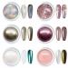 GZMAYUEN Chrome Nail Powder Set Chrome Powder Mirror Effect Metallic Chrome Powder for Nails Nail Powder Nail Pigment 6 Color Set 1