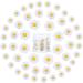 Hicarer 50 Pieces Flatback Resin Daisy Flowers Daisy Flower Epoxy Charms Mini Decorated Daisies Artificial with Storage Box for DIY Craft Cloth Pen Box Home Decoration  3 Sizes (White and Yellow)