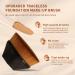 Black Diamond-shaped Kabuki Foundation Makeup Brush with Storage Case - Ideal for Blending Liquid, Cream, or Powder Cosmetics - Buy Online on GoSupps.com
